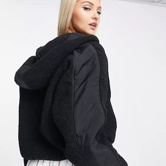 NWT Nike Jordan Cozy Girl Women’s Black Dark Smoke Grey Fleece Pullover Hoodie M - Picture 3 of 10